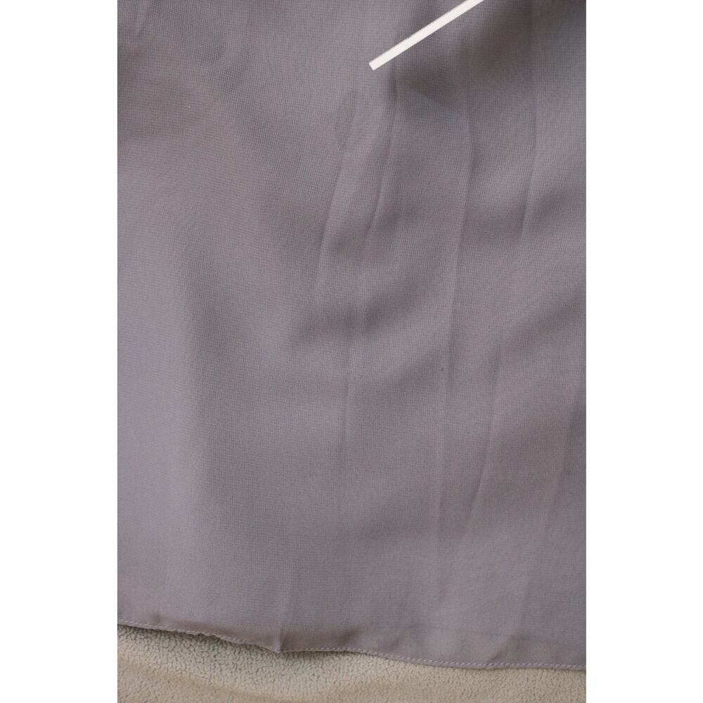 BILL LEVKOFF Bridesmaid Dress Size 12 Gray Formal Gown Sheer Top Pleated Heart - Picture 12 of 16